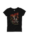 DIA DE LOS MUERTOS BLACK WOMEN T-SHIRT