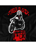 RIDE X FUN AND DON'T GIVE A F**K BLACK WOMEN T-SHIRT