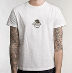 Rusty logo white men t-shirt - iguanacustomcollection